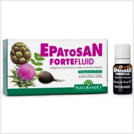 NATURANDO Epatosan Forte Fluid 10Viales - Apoyo Hepático, Vegano, Alcachofa y Cardo Mariano