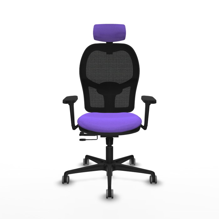 PIQUERAS Y CRESPO Silla de oficina Jorquera con mecanismo Sincro/Traslack, Lila y Negro PIQUERAS Y CRESPO Silla de oficina Jorquera con mecanismo Sincro/Traslack, Lila y Negro