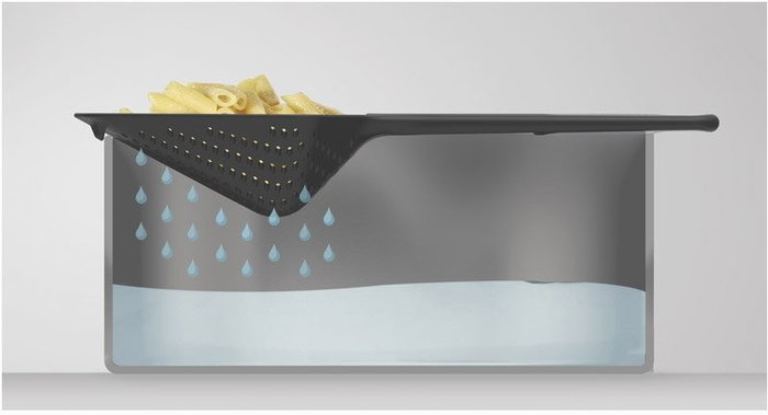 Joseph Joseph Scoop Plus Colander Black