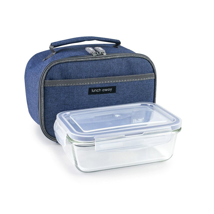 Ibili Porta alimentos azul con fiambrera Lite