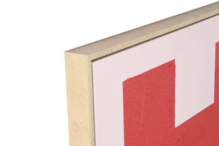 DKD Home Decor Cuadro Lienzo Love Pintado a Mano Rojo y Rosa DKD Home Decor Cuadro Lienzo Love Pintado a Mano Rojo y Rosa