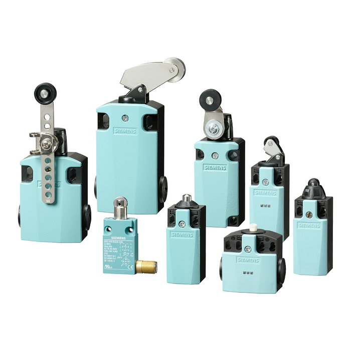 Siemens 3SE5232-0LK50 Interruptor de Posición de 6 A con Palanca Metálica y Rodillo de Plástico IP65