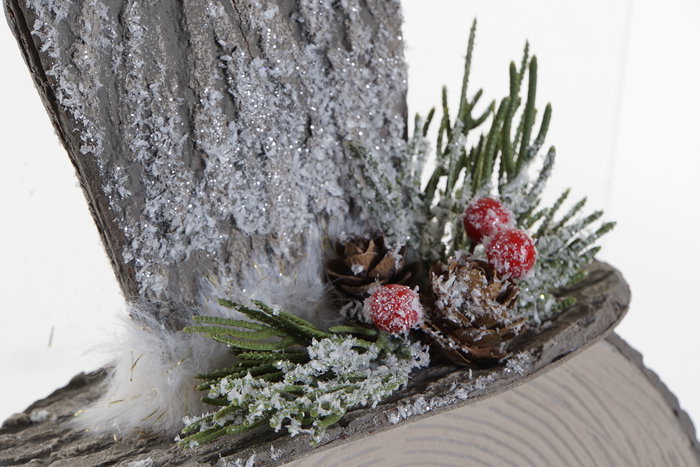 DKD Home Decor Colgante de Muñeco para Navidad Alpina