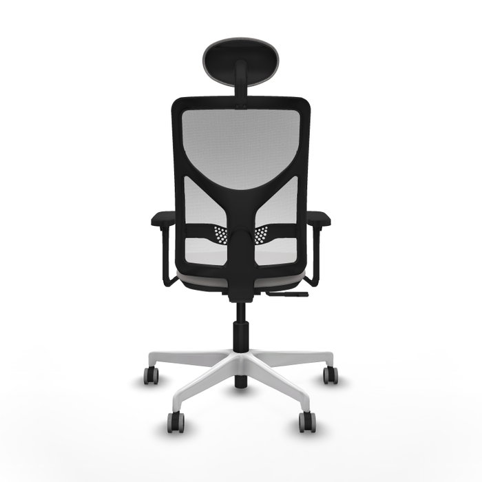 PIQUERAS Y CRESPO Silla de oficina Motilla Blanca con mecanismo Sincro y Brazos 3D PIQUERAS Y CRESPO Silla de oficina Motilla Blanca con mecanismo Sincro y Brazos 3D