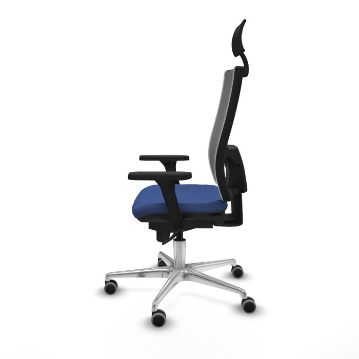 PIQUERAS Y CRESPO Silla de oficina Horna con mecanismo Sincro, Azul marino y Gris PIQUERAS Y CRESPO Silla de oficina Horna con mecanismo Sincro, Azul marino y Gris