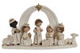DKD Home Decor Nacimiento de Resina Blanco