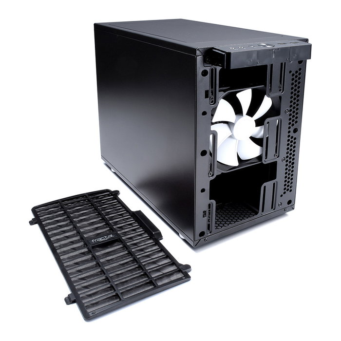 Fractal Design Define Nano S PC Torre Mini ITX con Ventana de Acrílico y Aislamiento Acústico - Negro, Factor de forma ITX, Ventiladores Incluidos