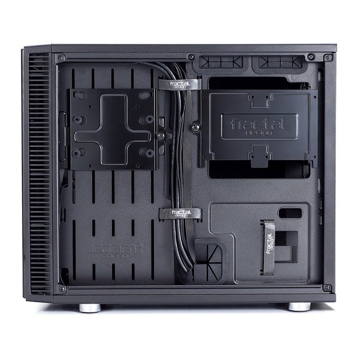 Fractal Design Define Nano S PC Torre Mini ITX con Ventana de Acrílico y Aislamiento Acústico - Negro, Factor de forma ITX, Ventiladores Incluidos
