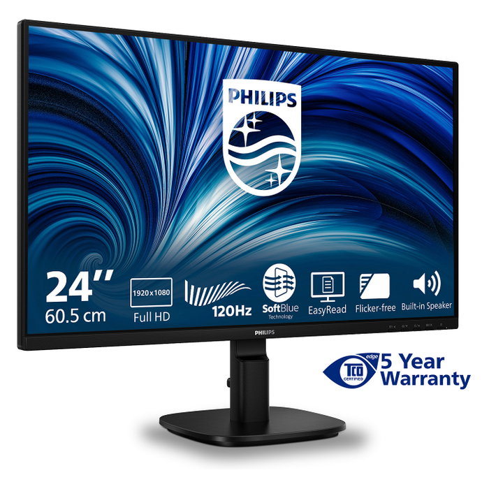 Philips 24B2N2200 Monitor 23.8" Full HD IPS 16:9 HDMI DP VGA Negro Philips 24B2N2200 Monitor 23.8" Full HD IPS 16:9 HDMI DP VGA Negro