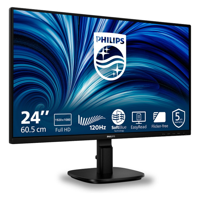 Philips 24B2N2200 Monitor 23.8" Full HD IPS 16:9 HDMI DP VGA Negro Philips 24B2N2200 Monitor 23.8" Full HD IPS 16:9 HDMI DP VGA Negro