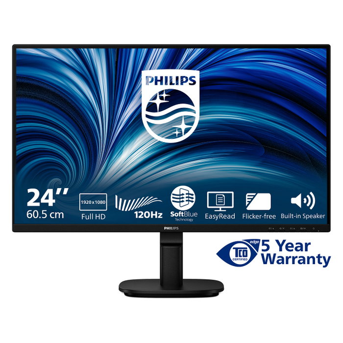Philips 24B2N2200 Monitor 23.8" Full HD IPS 16:9 HDMI DP VGA Negro Philips 24B2N2200 Monitor 23.8" Full HD IPS 16:9 HDMI DP VGA Negro