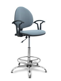 NOWY STYL Taburete Smart Gris Claro con Brazos Fijos