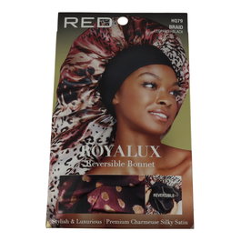 Red Kiss Gorro Satén Reversible Charmeuse para Trenzas y Cabello Largo con Doble Capa Sedosa