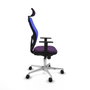 PIQUERAS Y CRESPO Silla de oficina Jorquera Morado y Azul