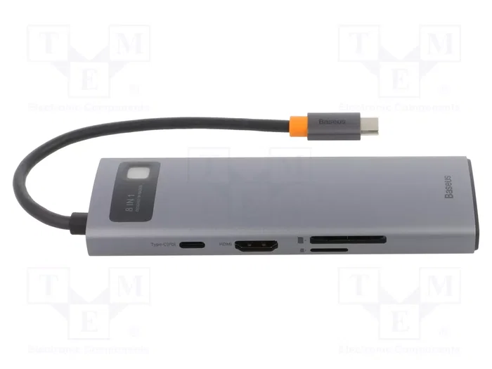 BASEUS Hub USB 8 en 1 Gris
