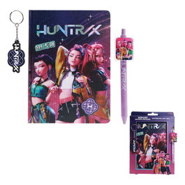 Blue Sky Studios Set de Regalo KPop Demon Hunters con Cuaderno, Bolígrafo y Llavero