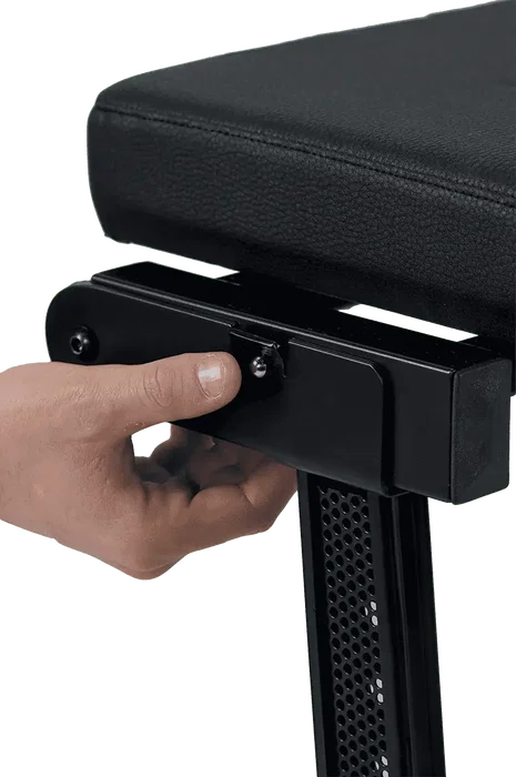 QUIKLOK Sillín Universal Plegable de Acero, Altura Ajustable 7 Posiciones, Funda Imitación Cuero QUIKLOK Sillín Universal Plegable de Acero, Altura Ajustable 7 Posiciones, Funda Imitación Cuero