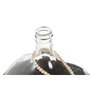 DKD Home Decor Jarrón de Cristal y Fibra con Hoja, 25 L, Nacarado