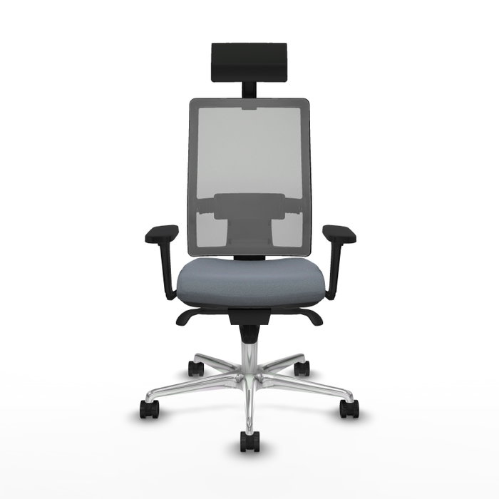 PIQUERAS Y CRESPO Silla de oficina Horna con mecanismo Sincro y Brazos 3D Gris PIQUERAS Y CRESPO Silla de oficina Horna con mecanismo Sincro y Brazos 3D Gris