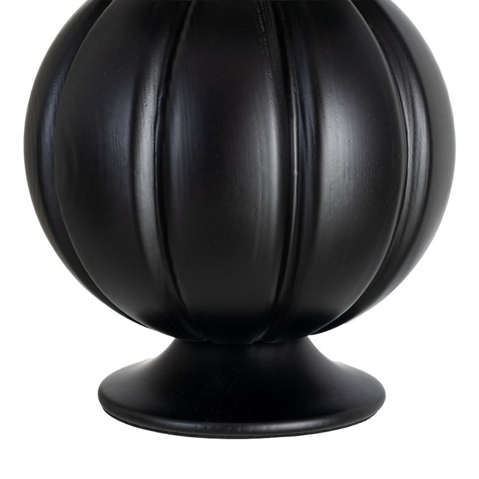 Lámpara Mesa Negro Tejido-Madera 24 X 24 X 47,50 cm
