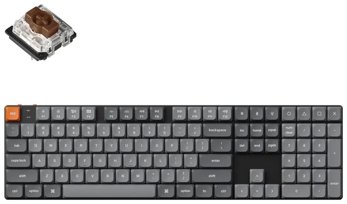 Keychron K5 Max Teclado Mecánico Full Size QWERTY Español, Interruptores Marrones Hot-Swap, Negro Keychron K5 Max Teclado Mecánico Full Size QWERTY Español, Interruptores Marrones Hot-Swap, Negro