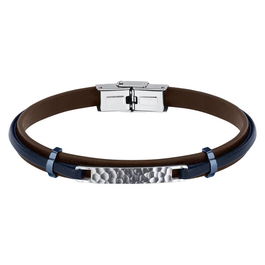 Pulsera Hombre Sector SZV117 Plata Azul Marrón