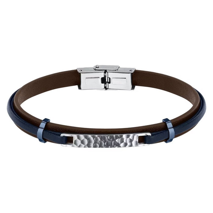 Pulsera Hombre Sector SZV117 Plata Azul Marrón Pulsera Hombre Sector SZV117 Plata Azul Marrón