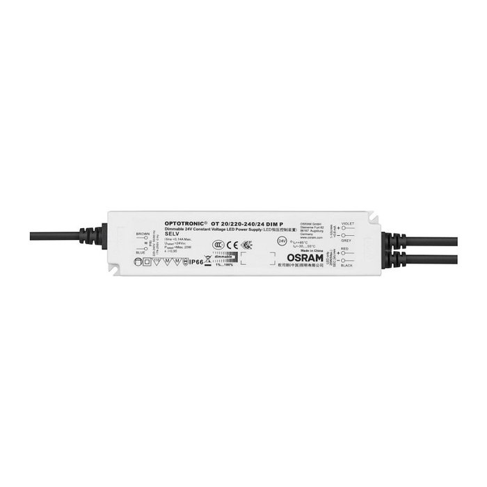 OSRAM OT 20/220…240/24 DIM P Fuente de Alimentación 24V 20W IP67 Dimmable OSRAM OT 20/220…240/24 DIM P Fuente de Alimentación 24V 20W IP67 Dimmable