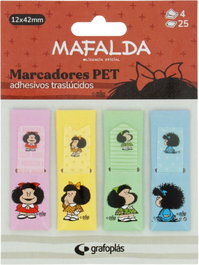GRAFOPLAS DISEÑO Marcadores Autoadhesivos Mafalda 12x42mm Surtidos