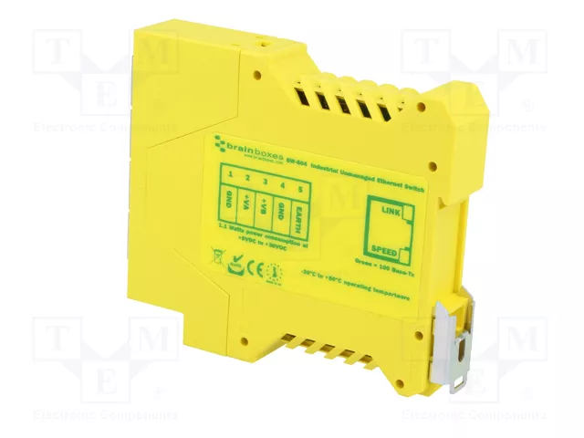 BRAINBOXES SW-504 Switch Ethernet No Administrado de Redes Industriales BRAINBOXES SW-504 Switch Ethernet No Administrado de Redes Industriales