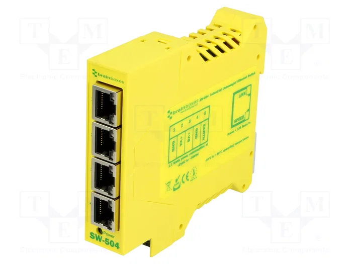 BRAINBOXES SW-504 Switch Ethernet No Administrado de Redes Industriales BRAINBOXES SW-504 Switch Ethernet No Administrado de Redes Industriales