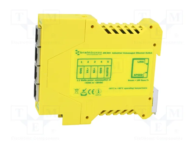 BRAINBOXES SW-504 Switch Ethernet No Administrado de Redes Industriales BRAINBOXES SW-504 Switch Ethernet No Administrado de Redes Industriales