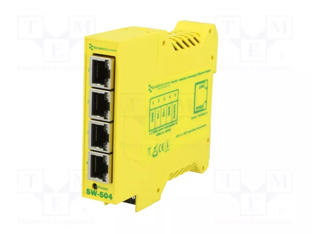BRAINBOXES SW-504 Switch Ethernet No Administrado de Redes Industriales BRAINBOXES SW-504 Switch Ethernet No Administrado de Redes Industriales