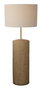 DKD Home Decor Lámpara de Pie de Cerámica y Lino Beige