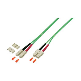EFB Elektronik Cable de parcheo de fibra óptica OM5 SC-SC 5m Verde