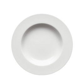 Porvasal Selena Pro Plato Hondo de Porcelana para Vajilla, 22.5 cm (Set de 6)