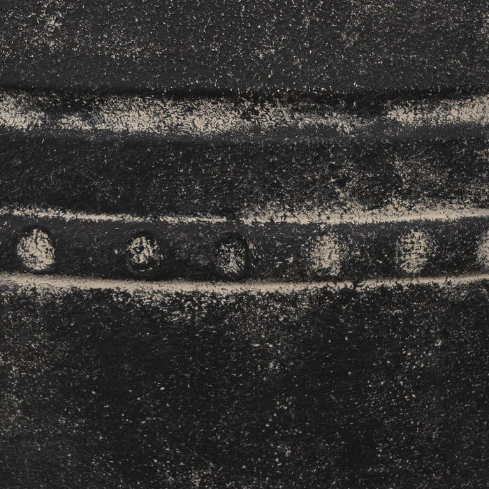 S/3 Macetero Negro Magnesio Decoración 47 X 47 X 47 cm S/3 Macetero Negro Magnesio Decoración 47 X 47 X 47 cm