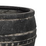 S/3 Macetero Negro Magnesio Decoración 47 X 47 X 47 cm