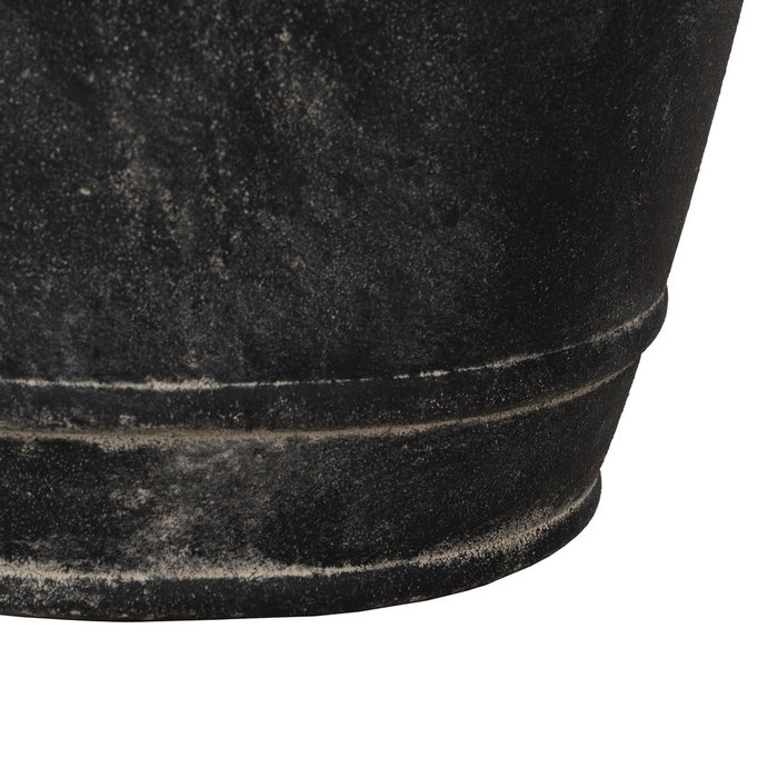 S/3 Macetero Negro Magnesio Decoración 47 X 47 X 47 cm S/3 Macetero Negro Magnesio Decoración 47 X 47 X 47 cm