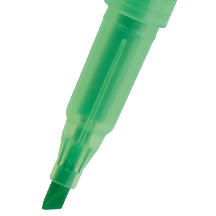 CMP Juego De 6 Rotuladores Fluorescentes para Subrayar, Punta en Ángulo - Rosa, Naranja, Amarillo, Verde, Azul, Lila