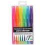 CMP Juego De 6 Rotuladores Fluorescentes para Subrayar, Punta en Ángulo - Rosa, Naranja, Amarillo, Verde, Azul, Lila