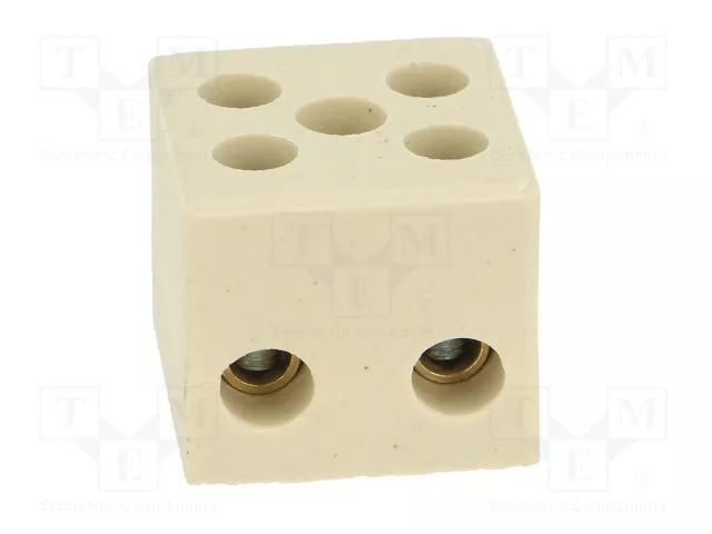 BM GROUP Bloque de bornas de alimentación de 450V, 4 bornas, natural
