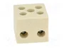BM GROUP Bloque de bornas de alimentación de 450V, 4 bornas, natural