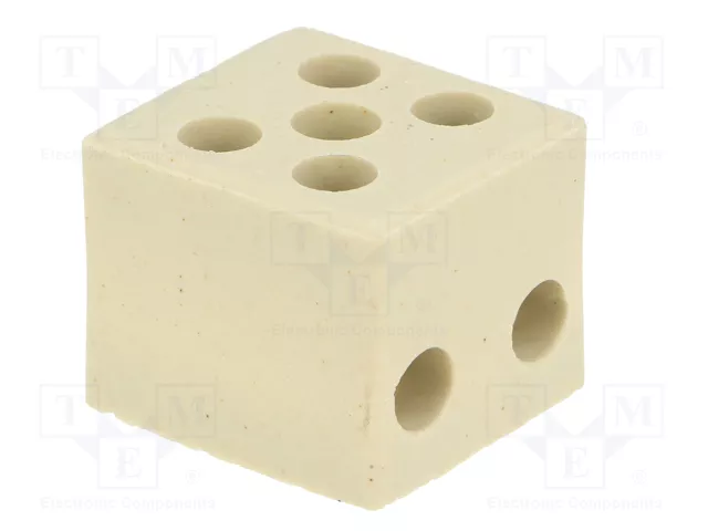BM GROUP Bloque de bornas de alimentación de 450V, 4 bornas, natural