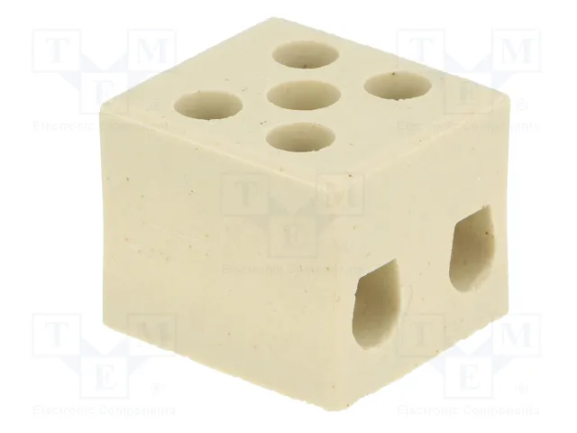 BM GROUP Bloque de bornas de alimentación de 450V, 4 bornas, natural