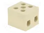 BM GROUP Bloque de bornas de alimentación de 450V, 4 bornas, natural