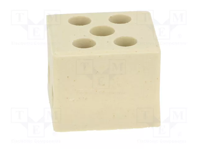 BM GROUP Bloque de bornas de alimentación de 450V, 4 bornas, natural