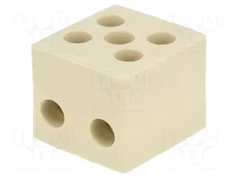 BM GROUP Bloque de bornas de alimentación de 450V, 4 bornas, natural