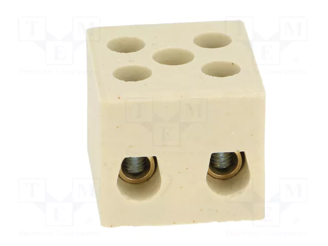 BM GROUP Bloque de bornas de alimentación de 450V, 4 bornas, natural