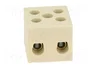BM GROUP Bloque de bornas de alimentación de 450V, 4 bornas, natural
